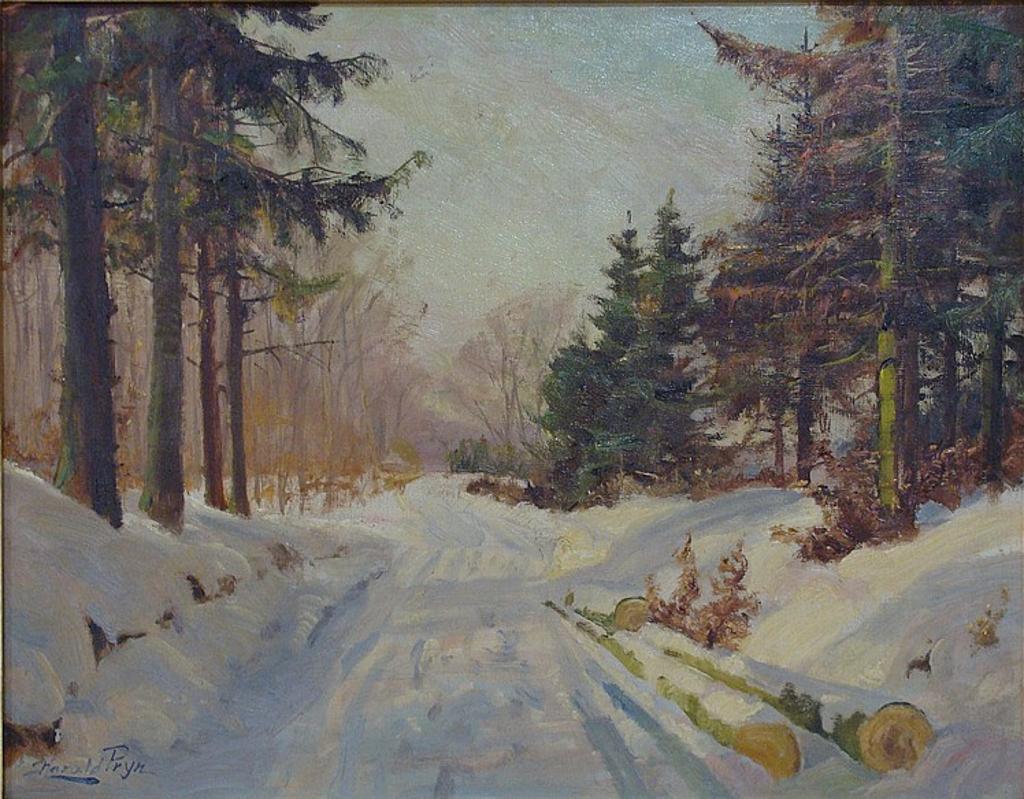Harald Julius Niels Pryn (1891-1968) - ROAD IN A WINTER LANDSCAPE