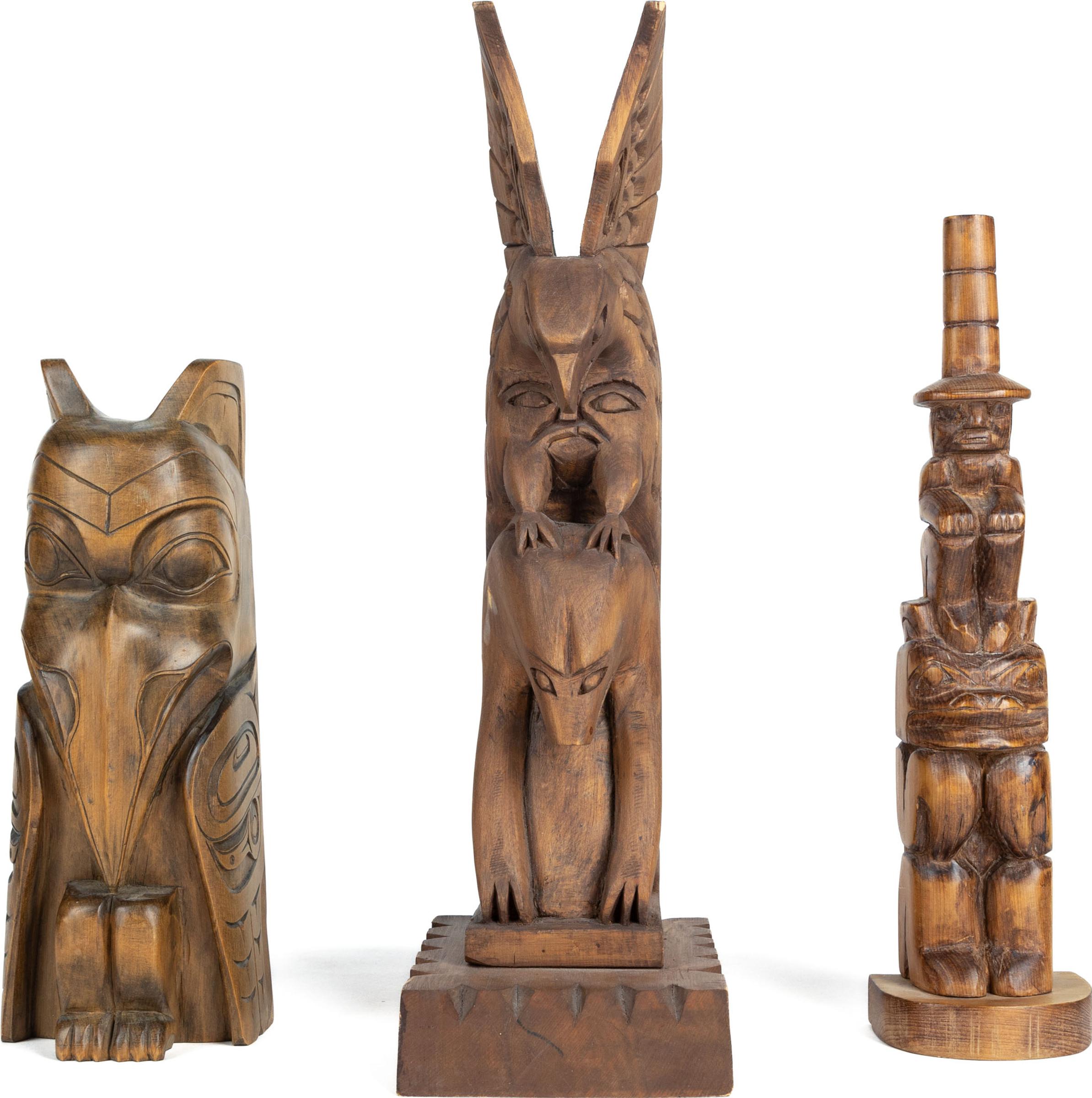 Allan Yeomans - A Group Of Three Model Totems