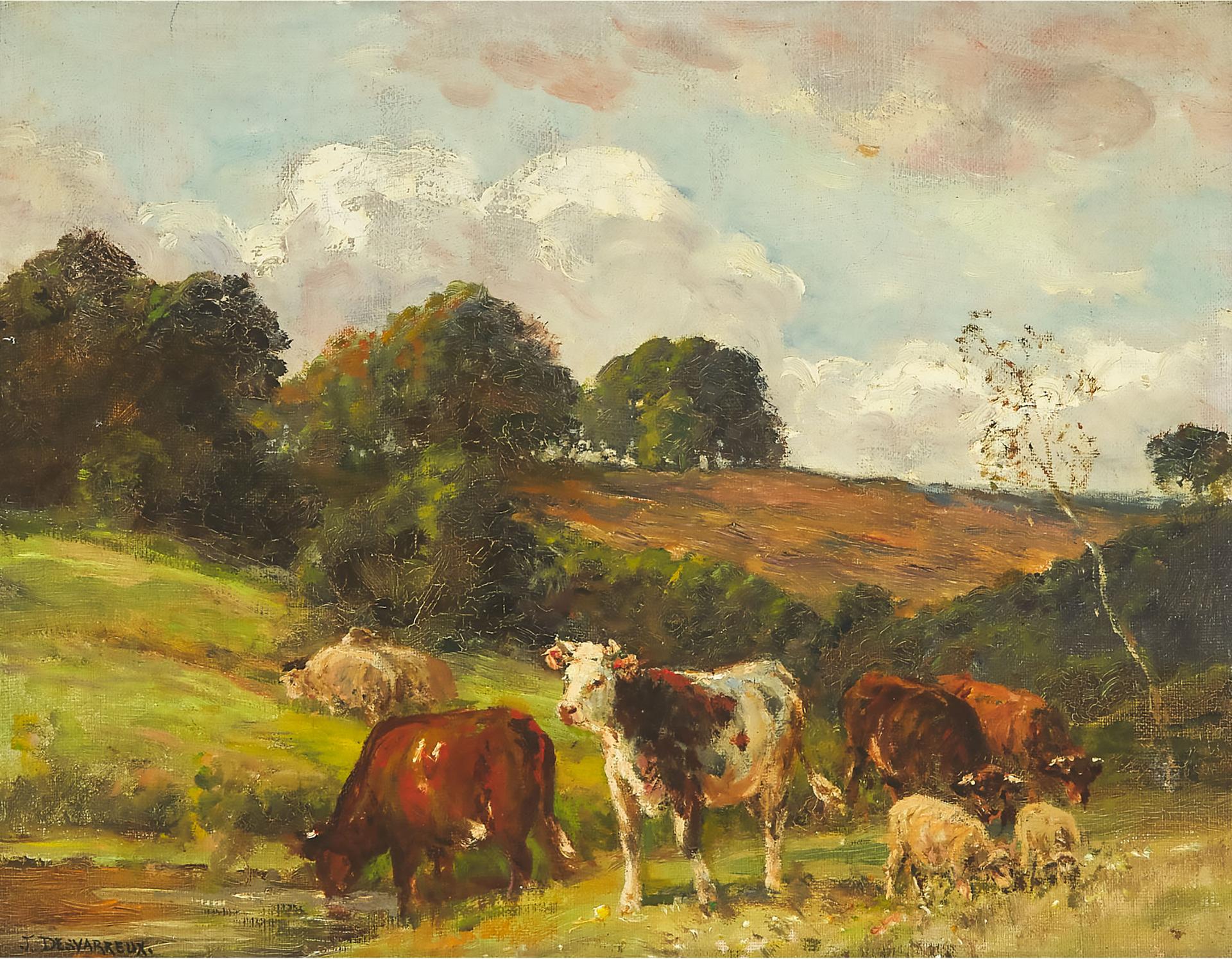 James Desvarreux-Larpenteur - Cows Grazing
