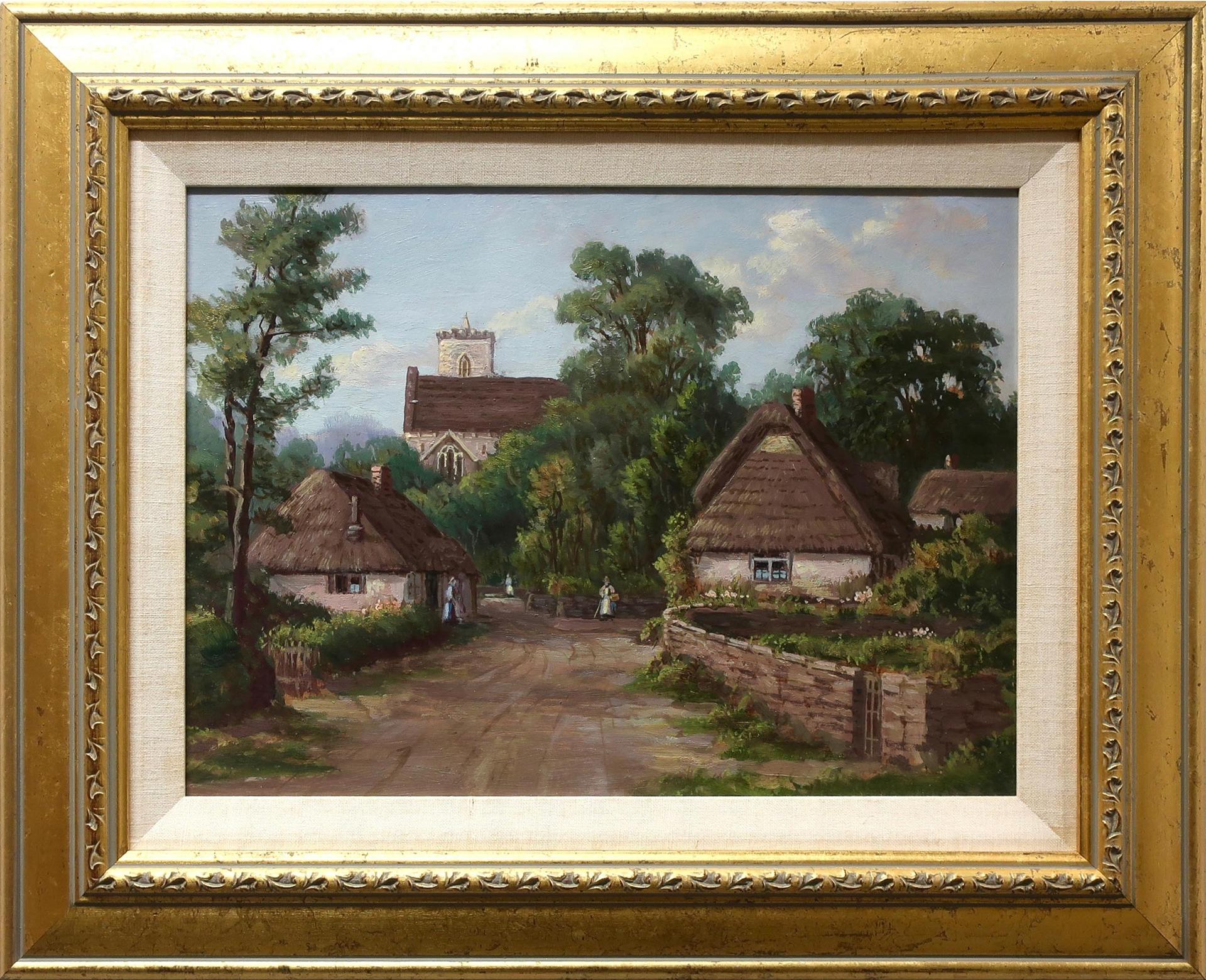 Otto Planding (1887-1964) - English Scene - Village