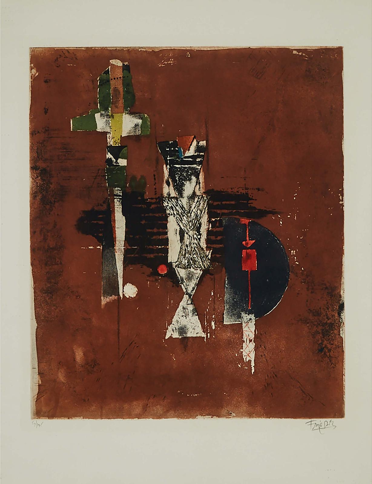 Johnny Friedlaender (1912-1992) - Untitled (From Six Palettes), 1976 [schmuecking, 522-547 Series]