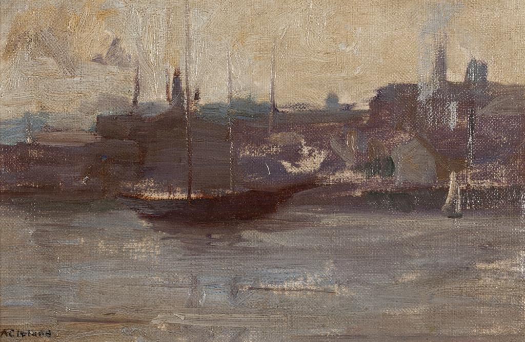 Mary Alberta Cleland (1876-1960) - Boats in Harbour