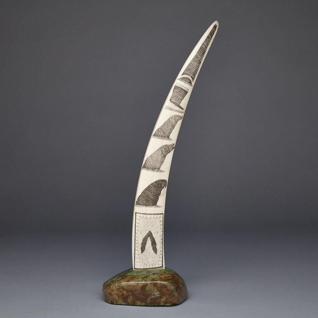 Mosesie Kolola (1930-1985) - Etched Tusk