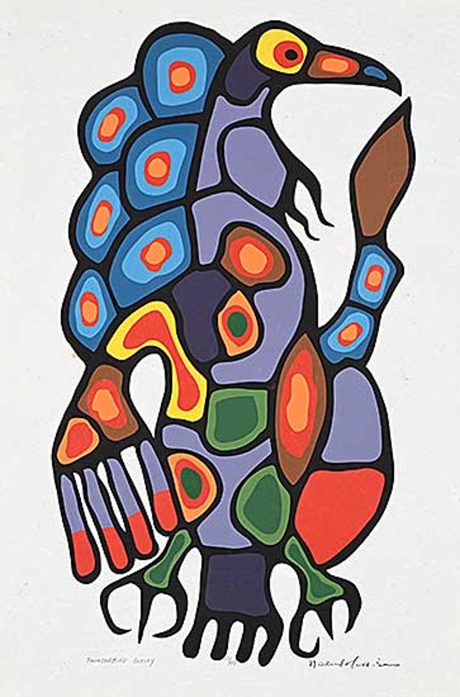 Norval H. Morrisseau (1931-2007) - Thunderbird Entity #13/49