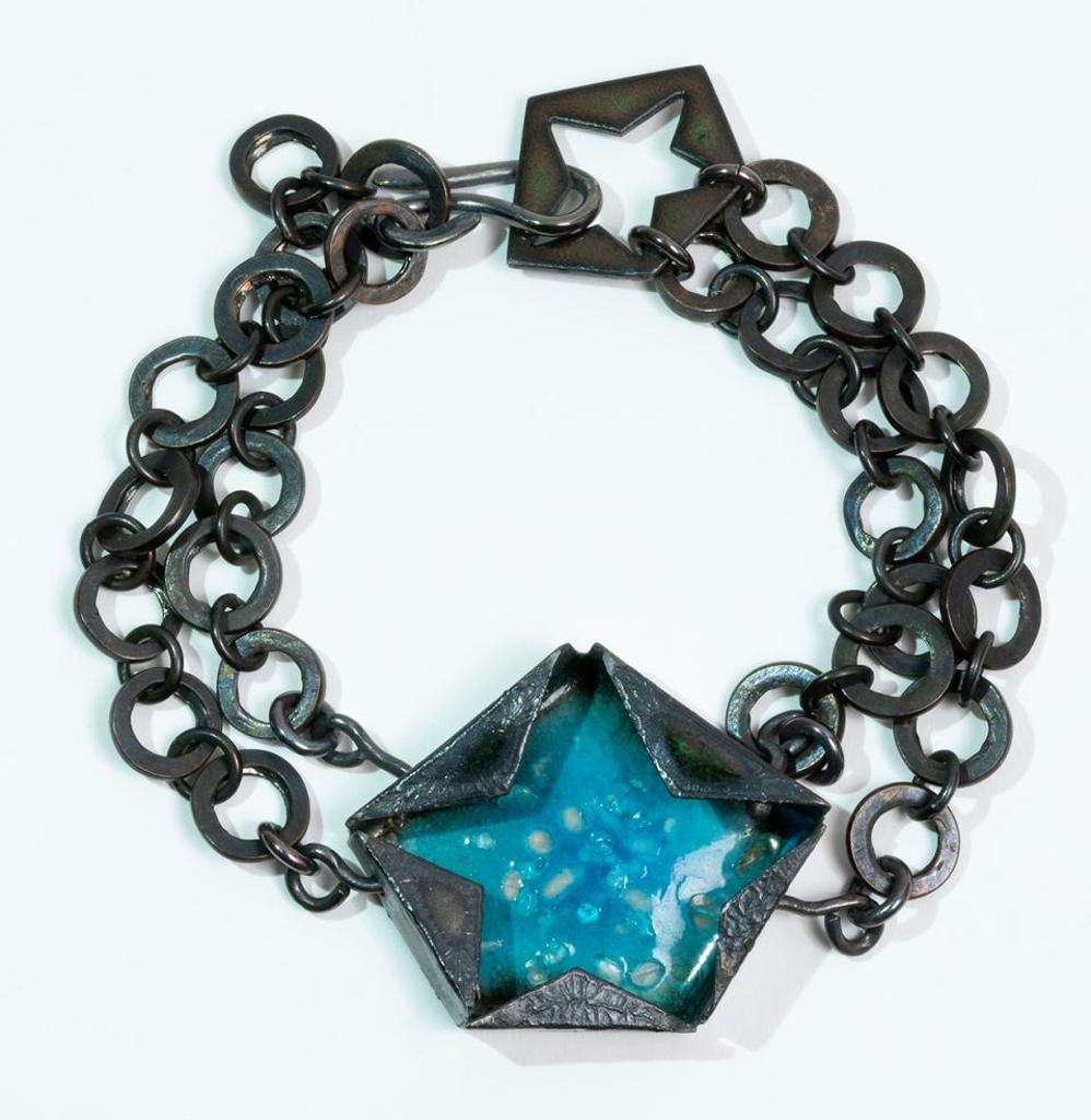 Melody Armstrong (1965) - Enamel Star Bracelet - Sea Foam