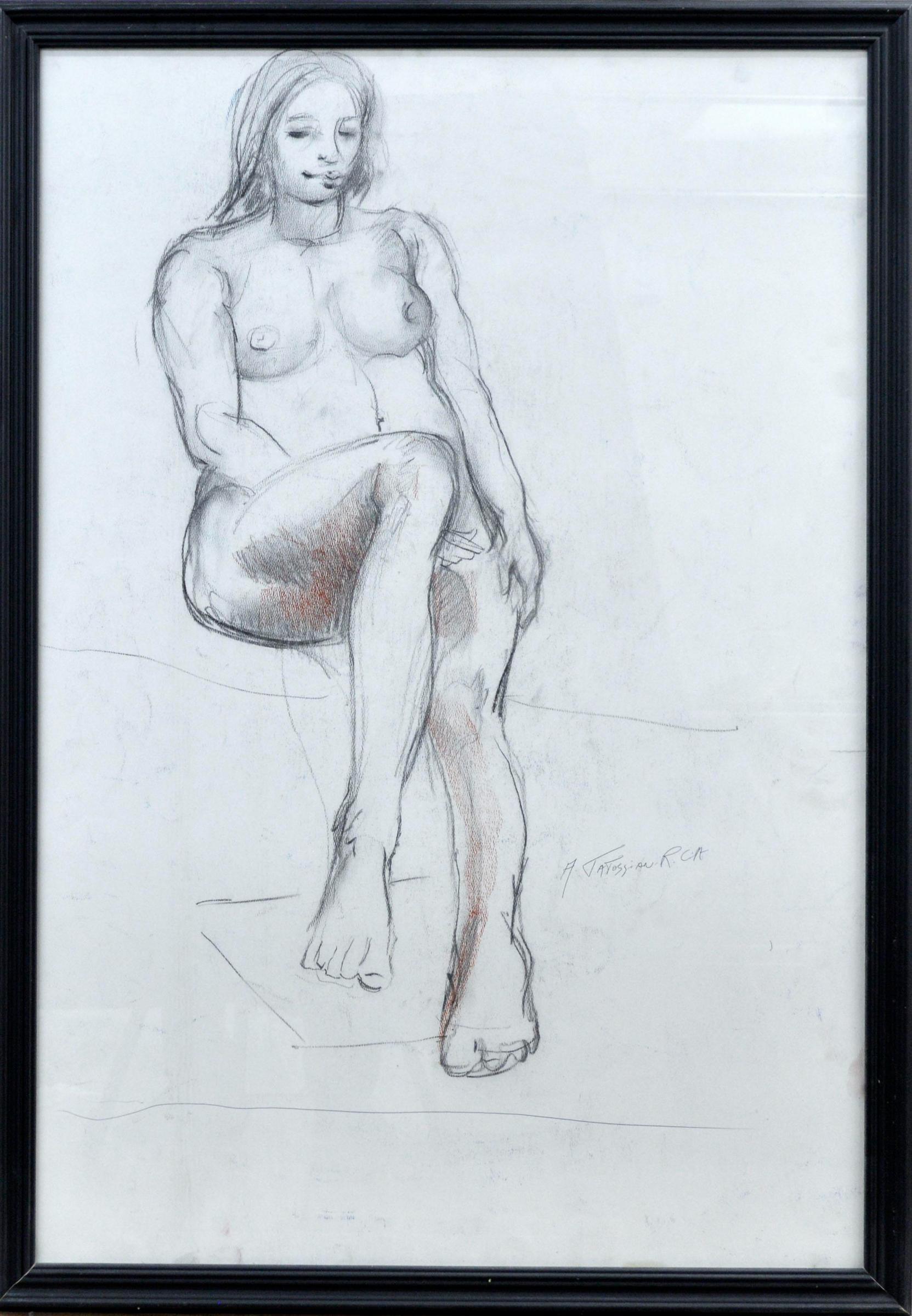 Armand Tatossian (1948-2012) - nu assis
