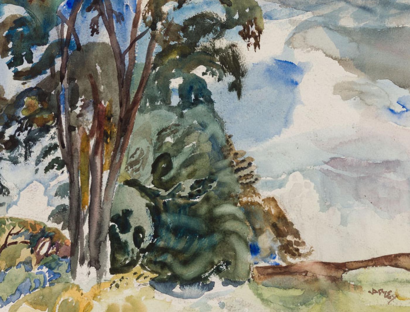 Frederick Horseman Varley (1881-1969) - Elms Tree, Doon, Ontario