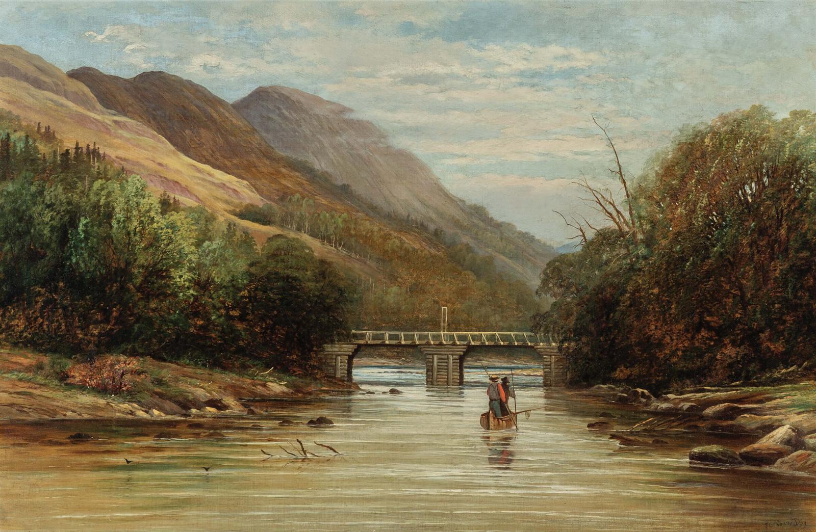 Forshaw Day (1837-1903) - The Bridge, Nouvelle River