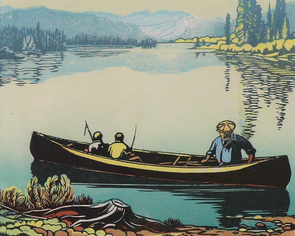 Margaret Dorothy Shelton (1915-1984) - Fishing On The Bow; 1981