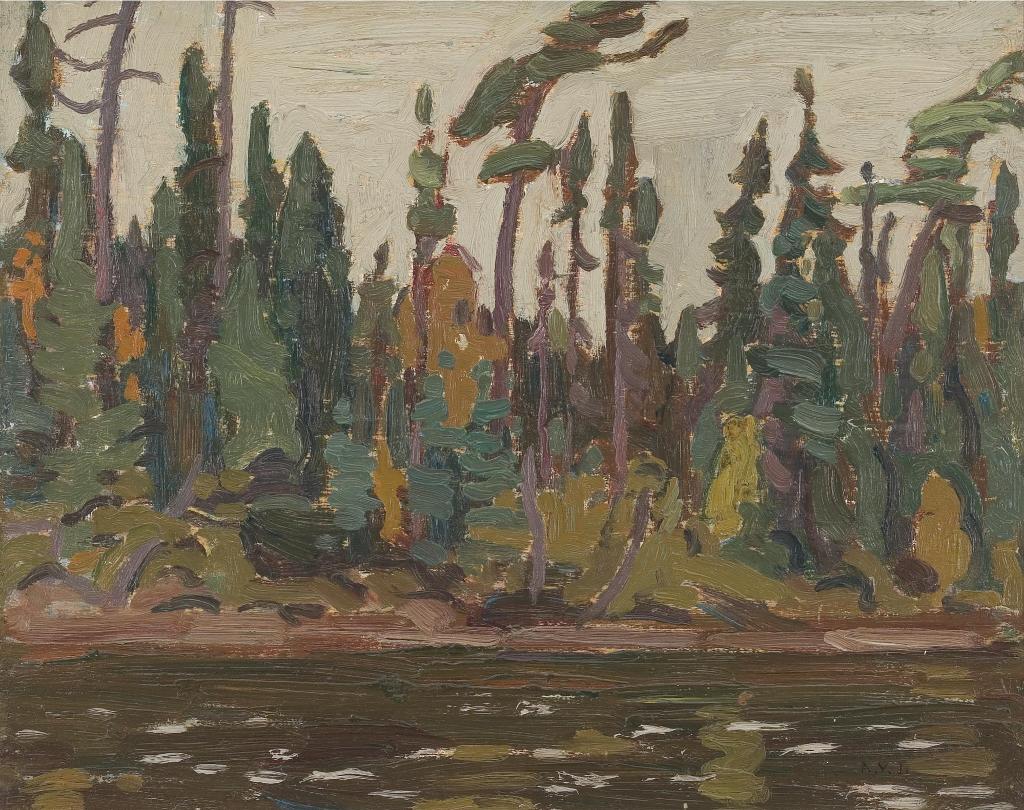 Alexander Young (A. Y.) Jackson (1882-1974) - Trees By The River