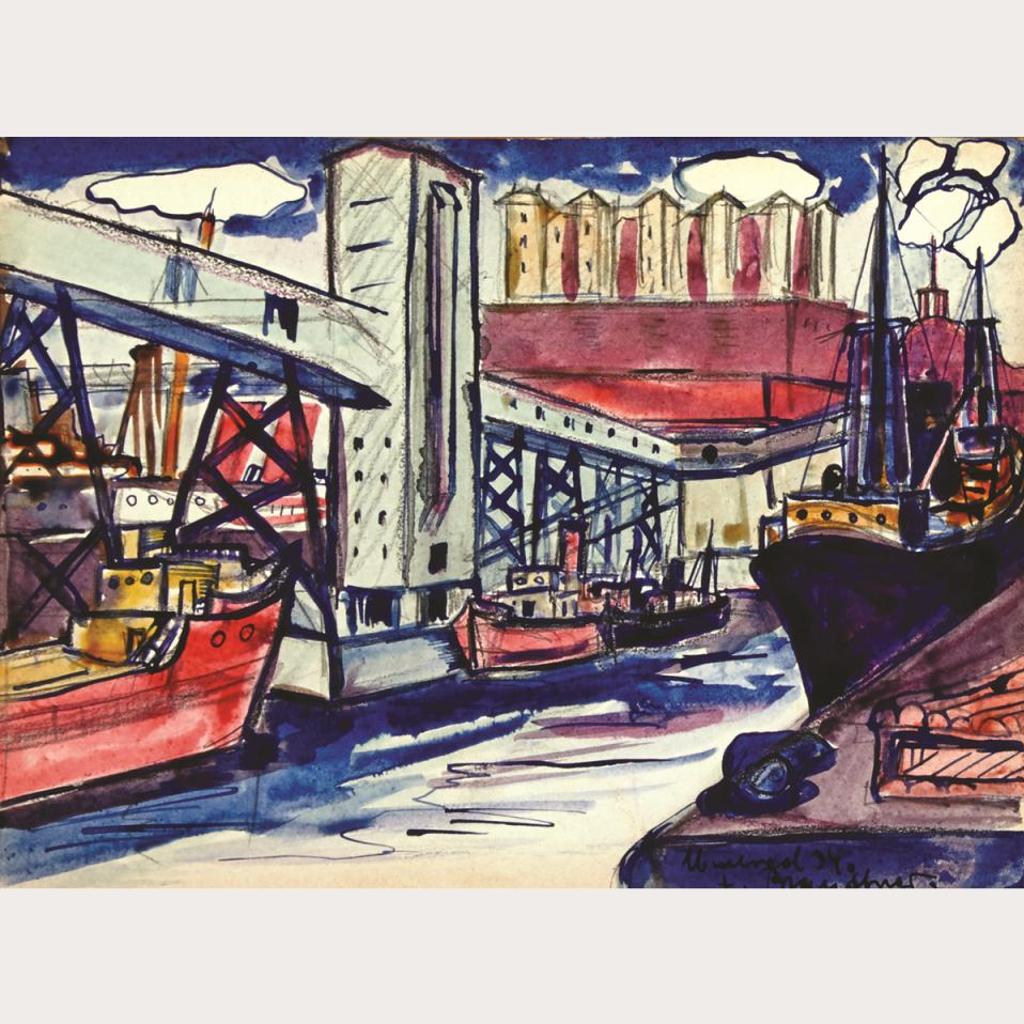 Fritz Brandtner (1896-1969) - Jacques Cartier Pier, Montreal