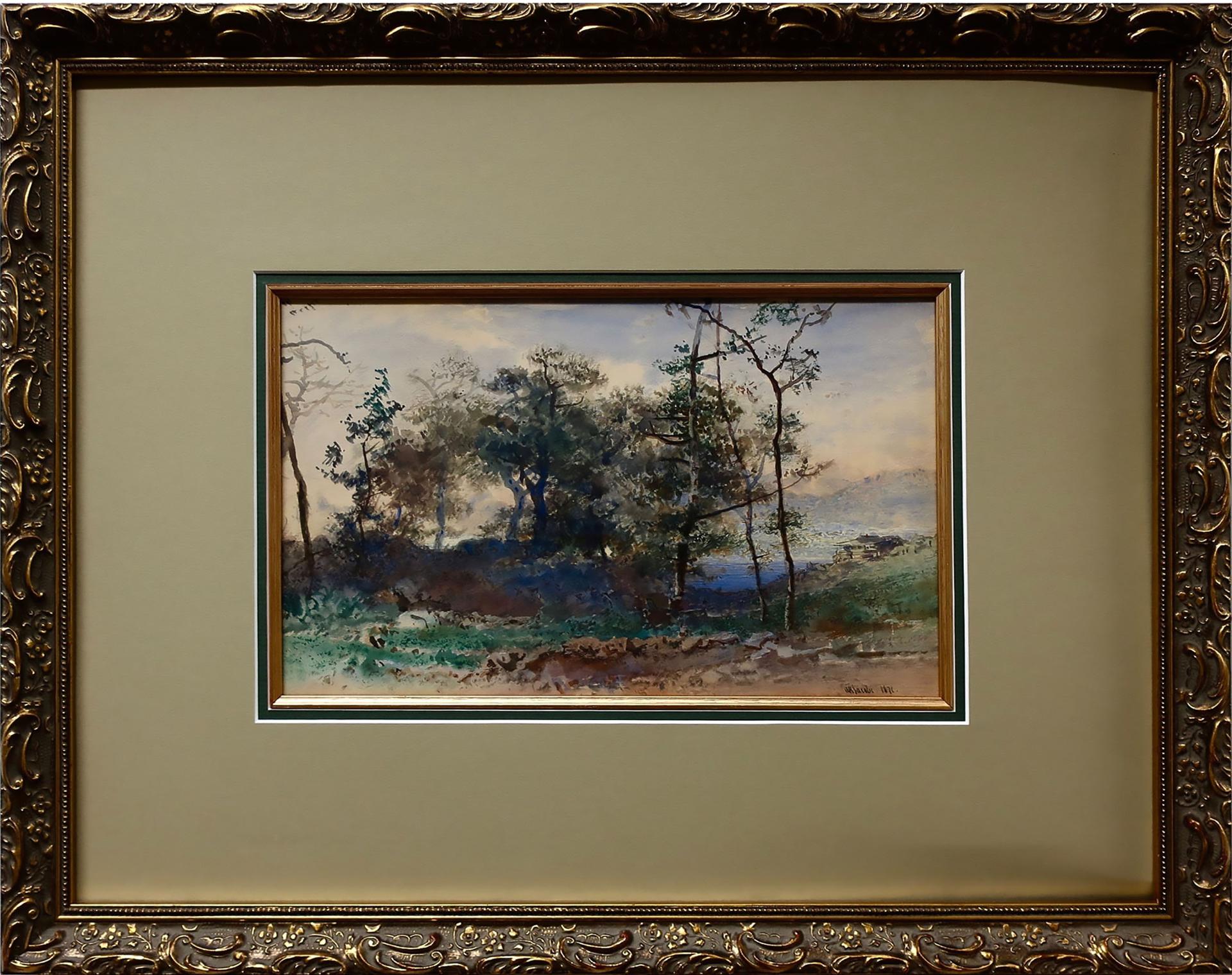 Otto Rheinhold Jacobi (1812-1901) - Landscape With Shoreline