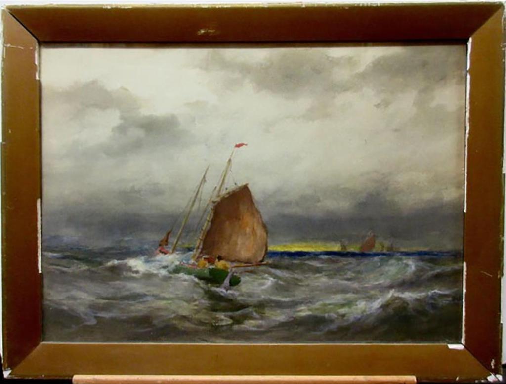 William St. Thomas Smith (1862-1947) - Sailing In Rough Waters