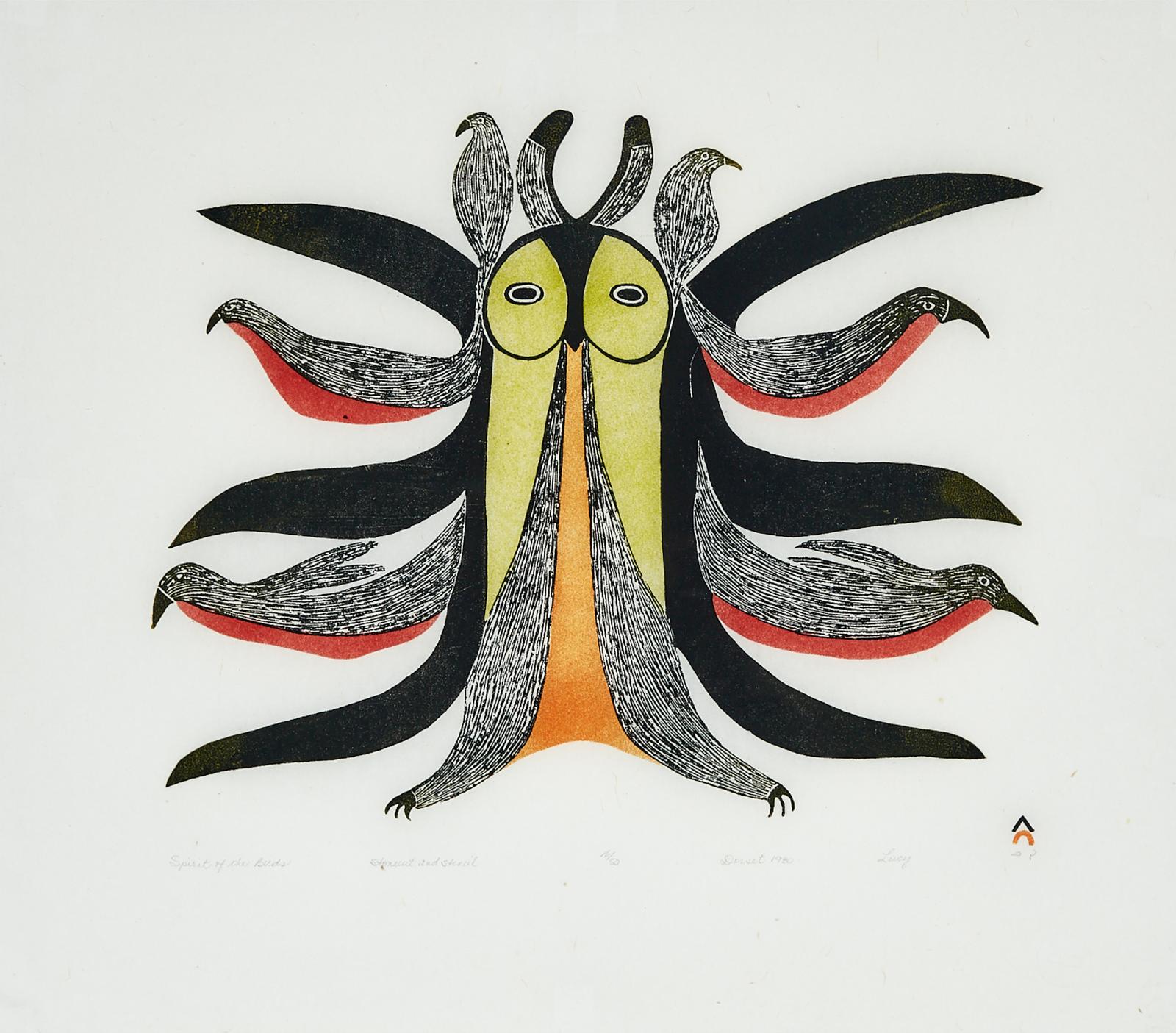 Lucy Qinnuayuak (1915-1982) - Spirit Of The Birds
