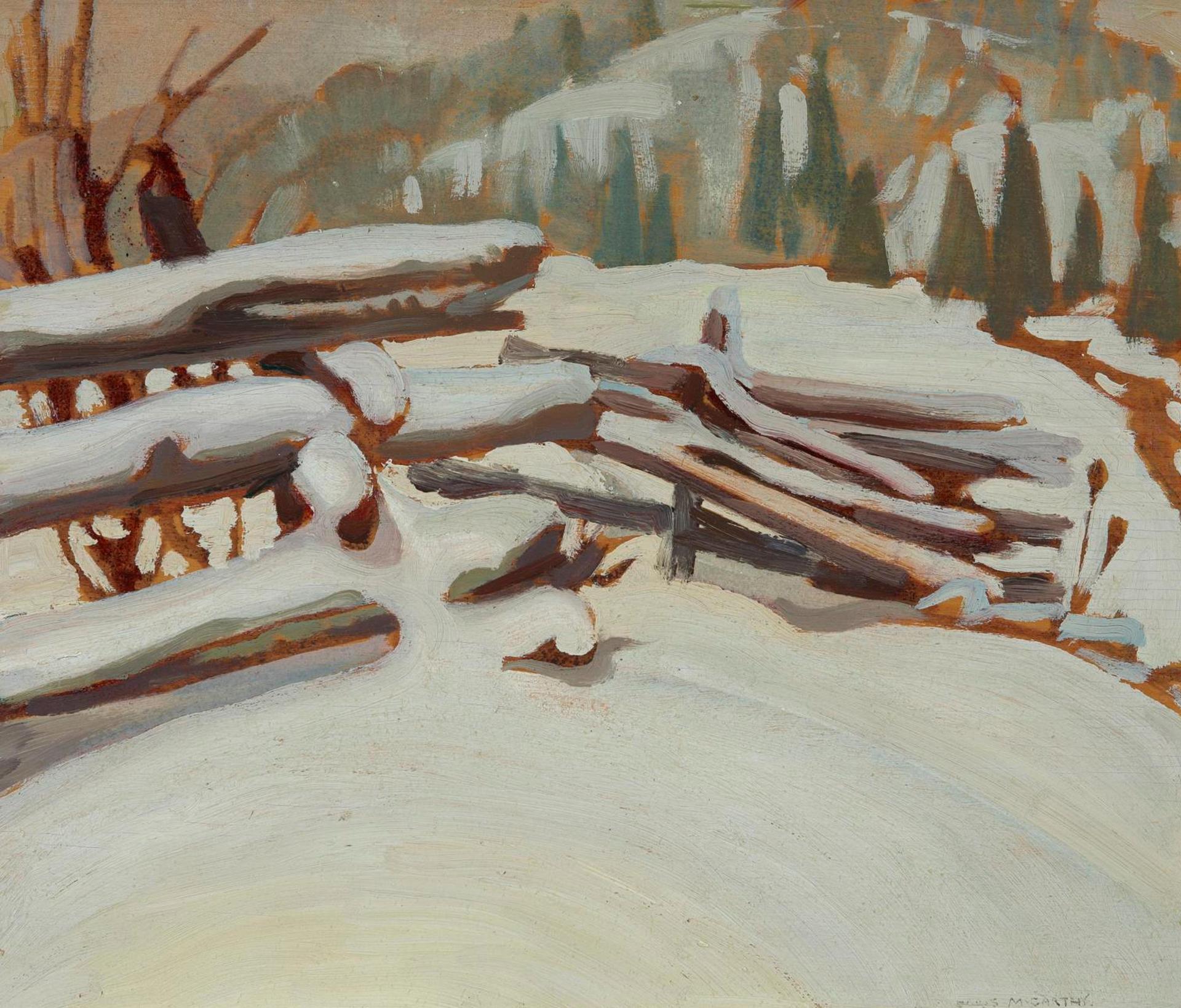 Doris Jean McCarthy (1910-2010) - Untitled (Snow Scene)