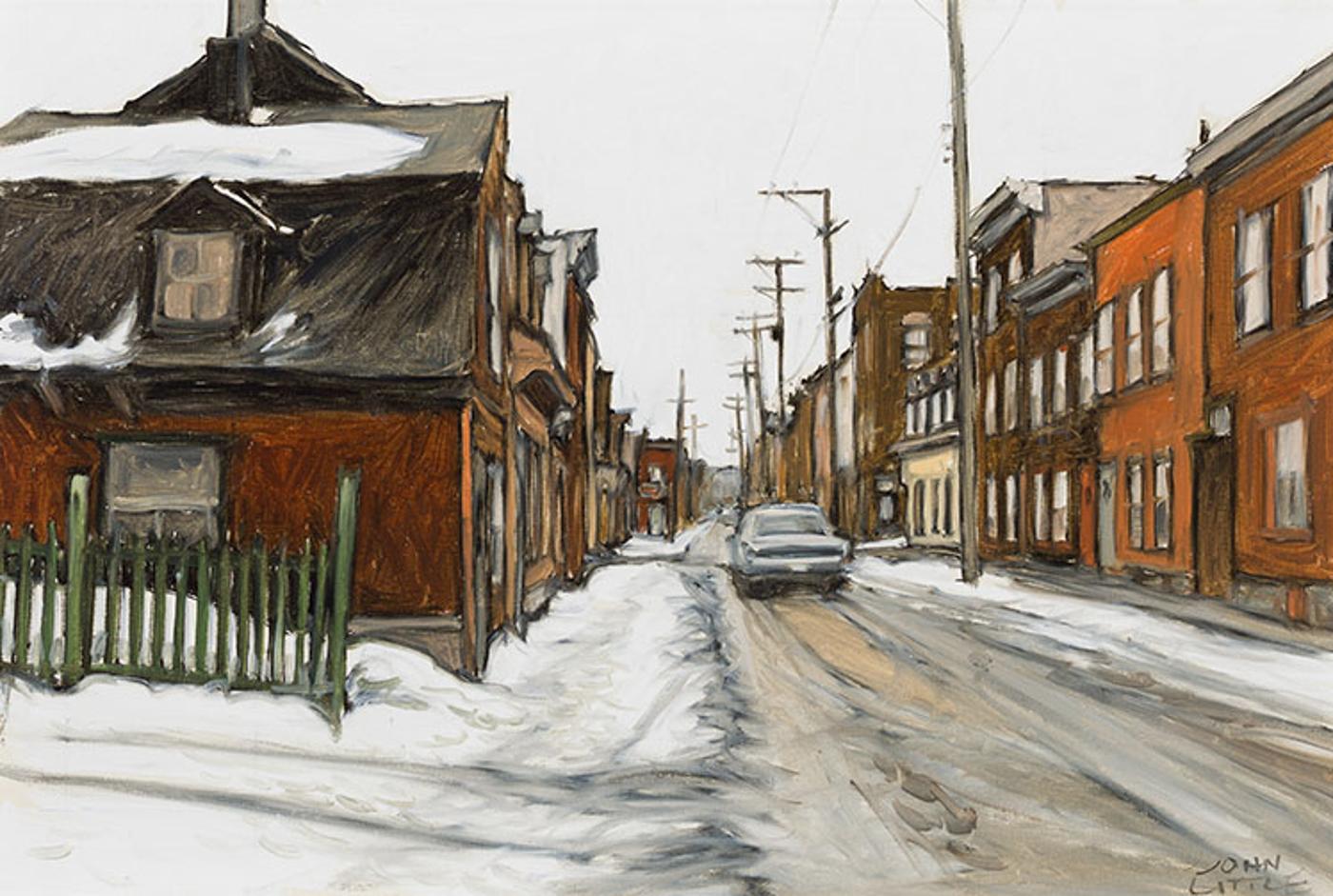 John Geoffrey Caruthers Little (1928-2024) - Rue Christophe-Colomb, Québec P.Q., Une journée de mars