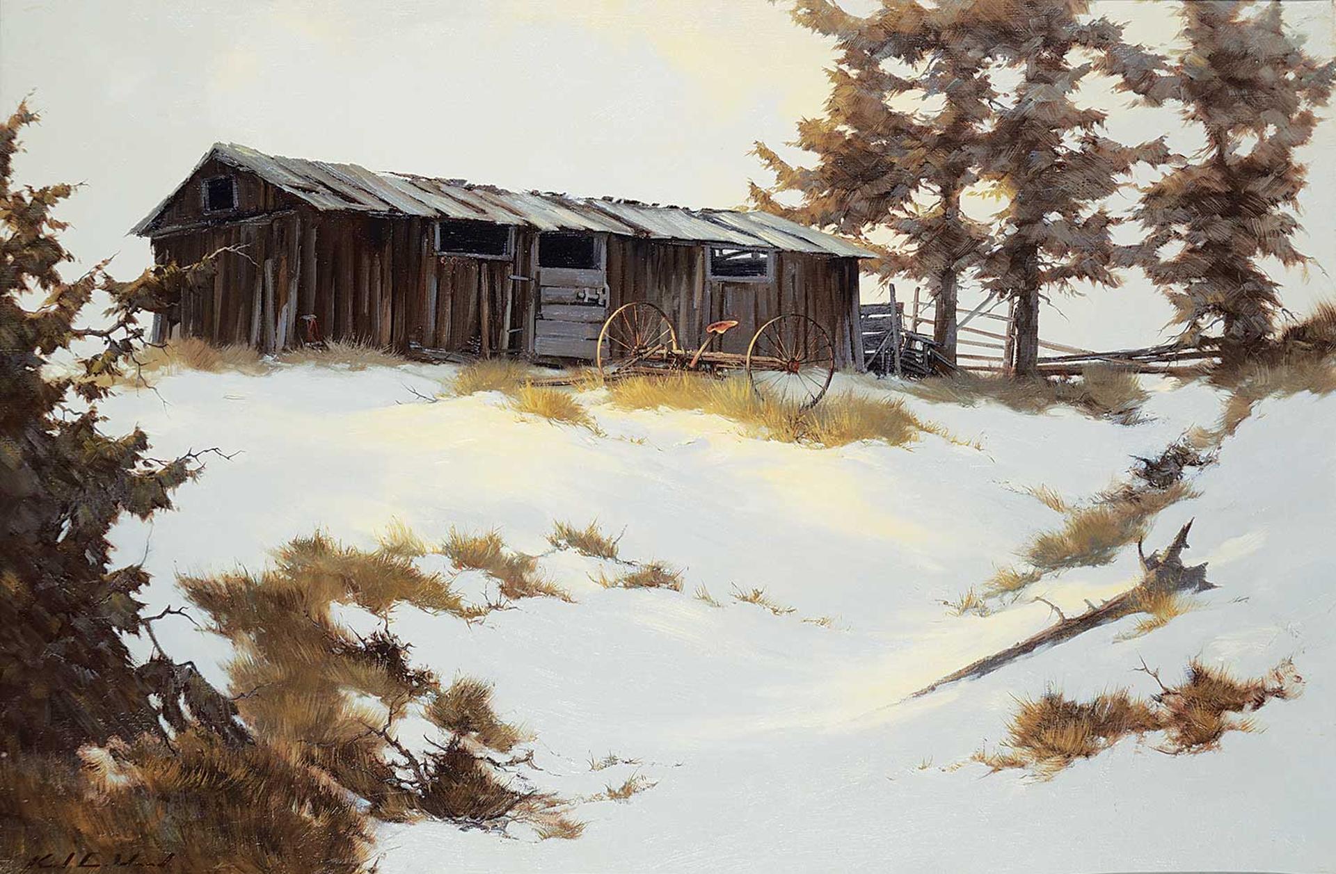 Karl E. Wood (1944-1990) - Silent Spring [An Old Hay Rack at Bik Bar Creek... West of Clinton]