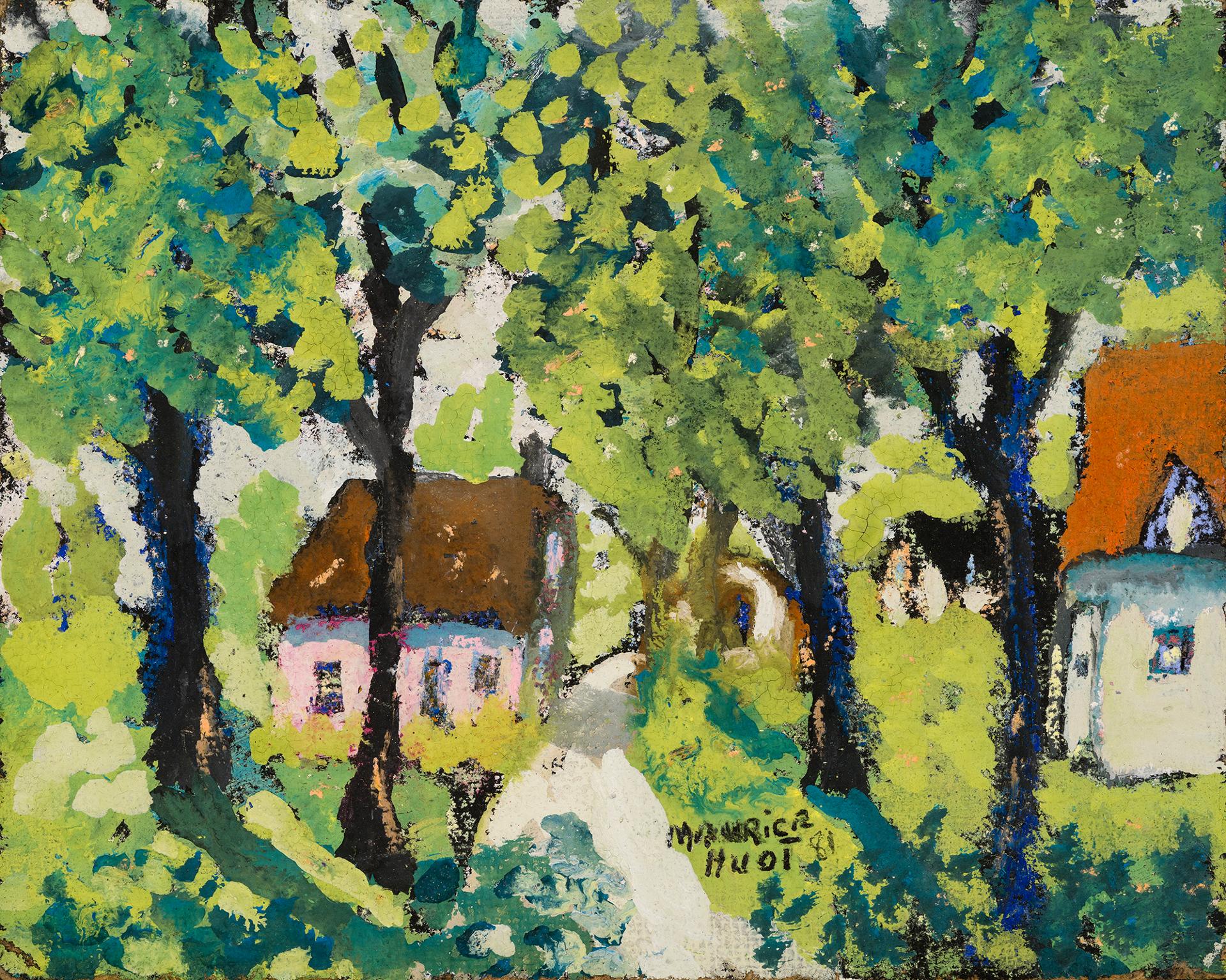 Maurice Huot - Maison sous les arbres, 1981