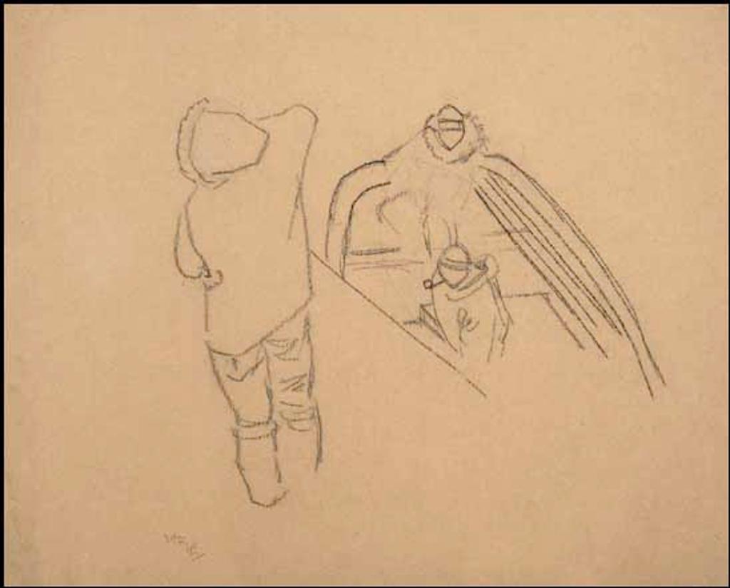 Frederick Horseman Varley (1881-1969) - Eskimo Drawing #1, Nascopie Trip