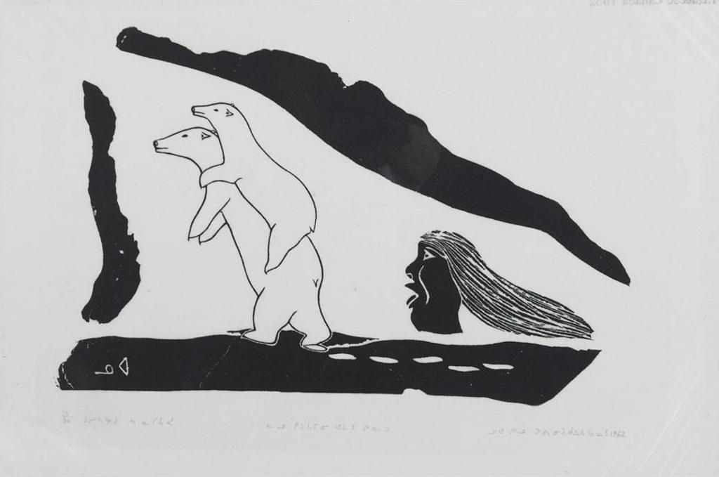 Noah Killupa Qinuajua (1919-1963) - Bears And Head