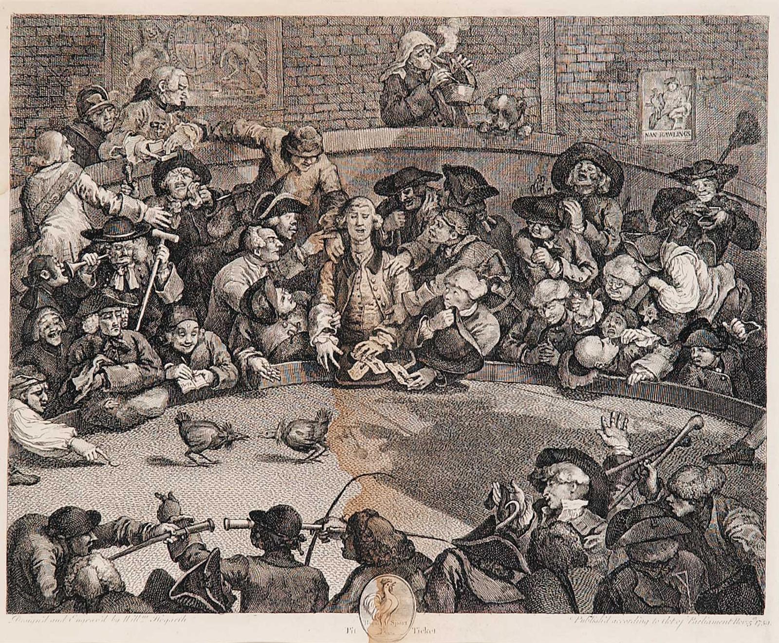 William Hogarth (1697-1764) - The Cock Pit, 1750