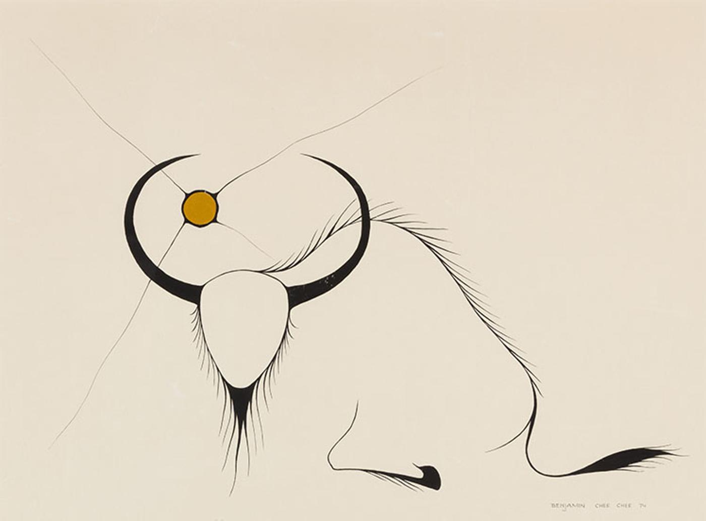 Benjamin Chee Chee (1944-1977) - Buffalo