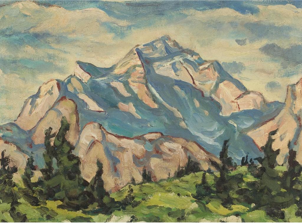 James (Jock) Williamson Galloway MacDonald (1897-1960) - Mountain Meadows Near Banff, Alberta