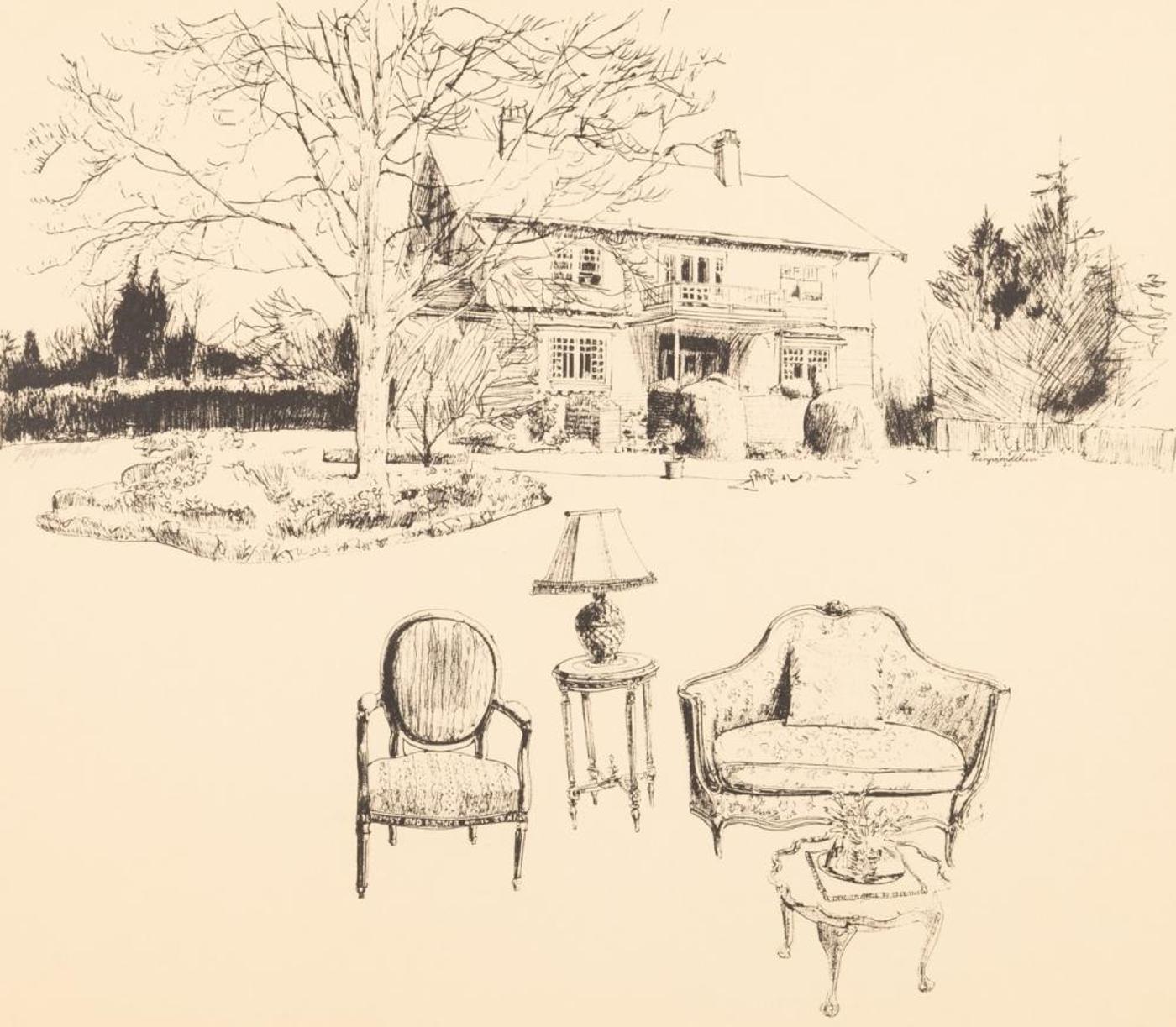 Raymond Chow (1941) - Untitled- Front Yard Scene