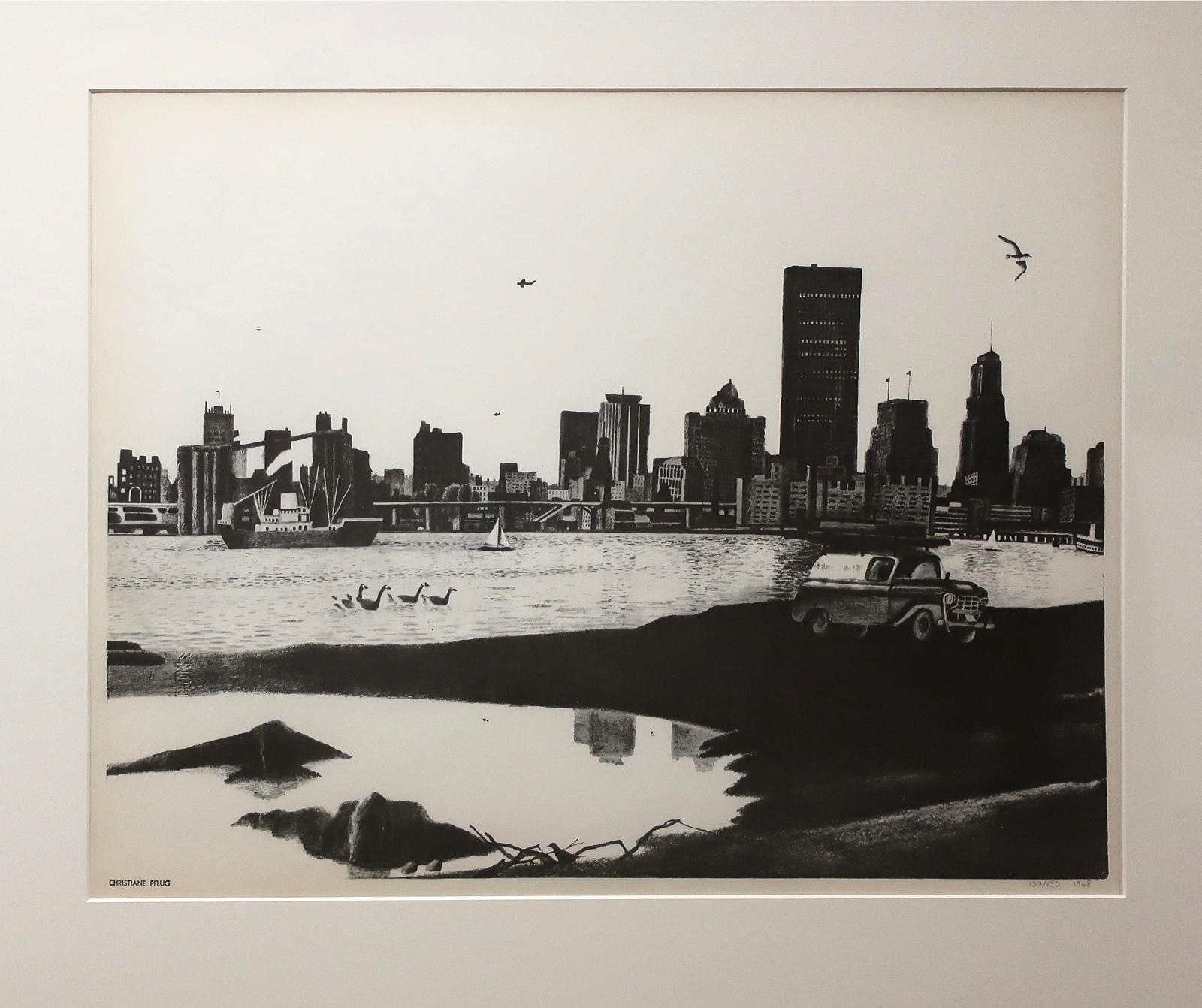 Christiane Pflug (1936-1972) - Toronto From Centre Island Ii