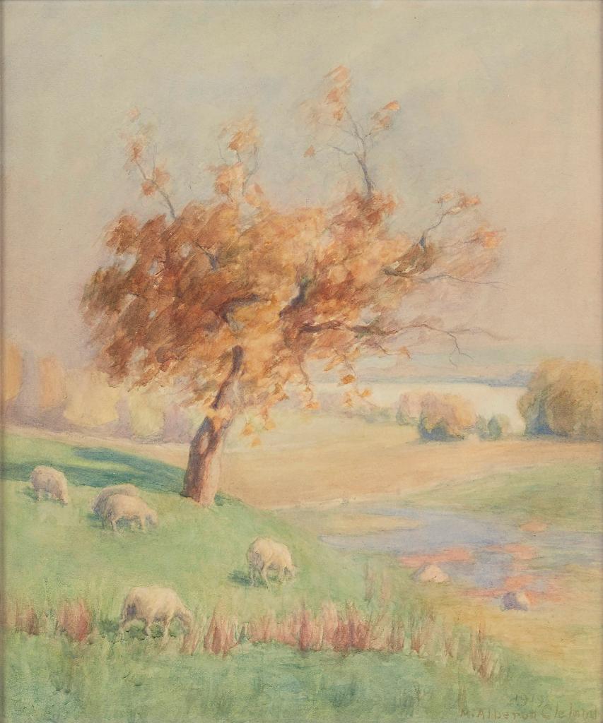 Mary Alberta Cleland (1876-1960) - Pastoral Landscape