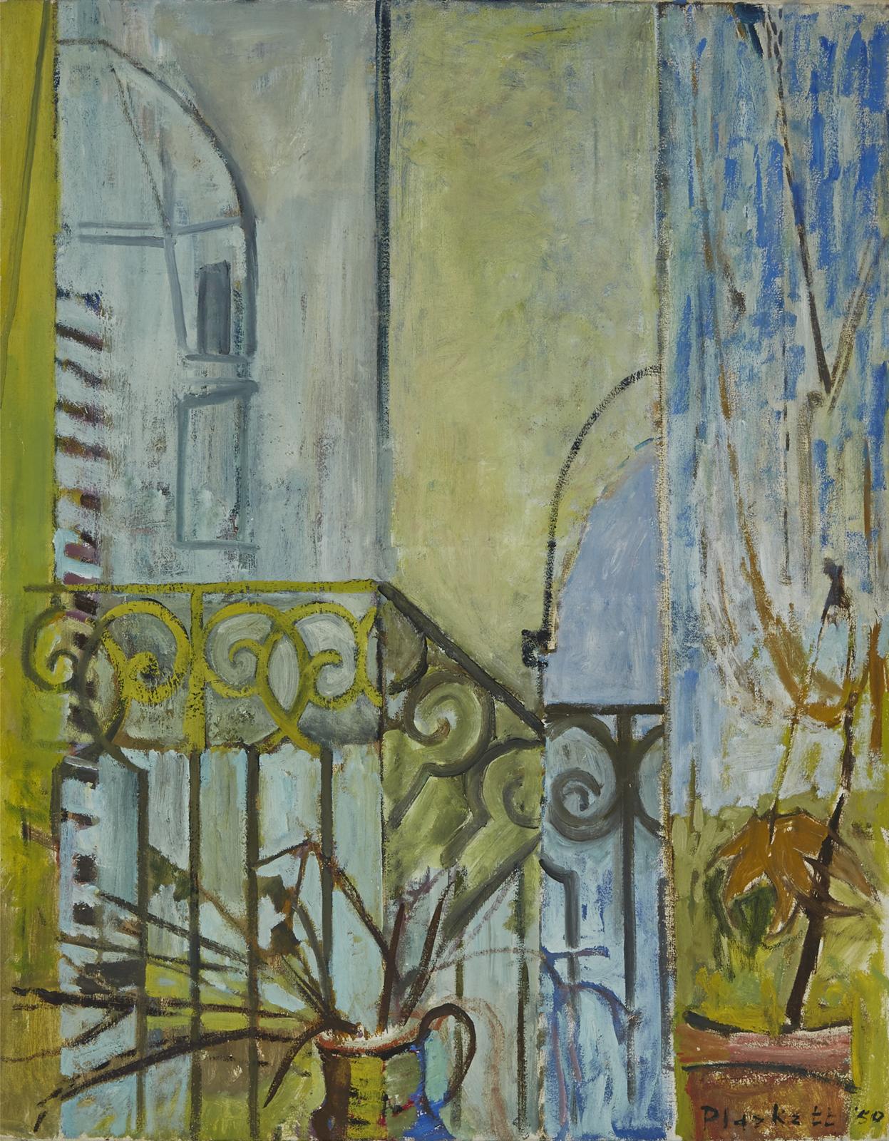 Joseph (Joe) Francis Plaskett (1918-2014) - Balcony, Paris