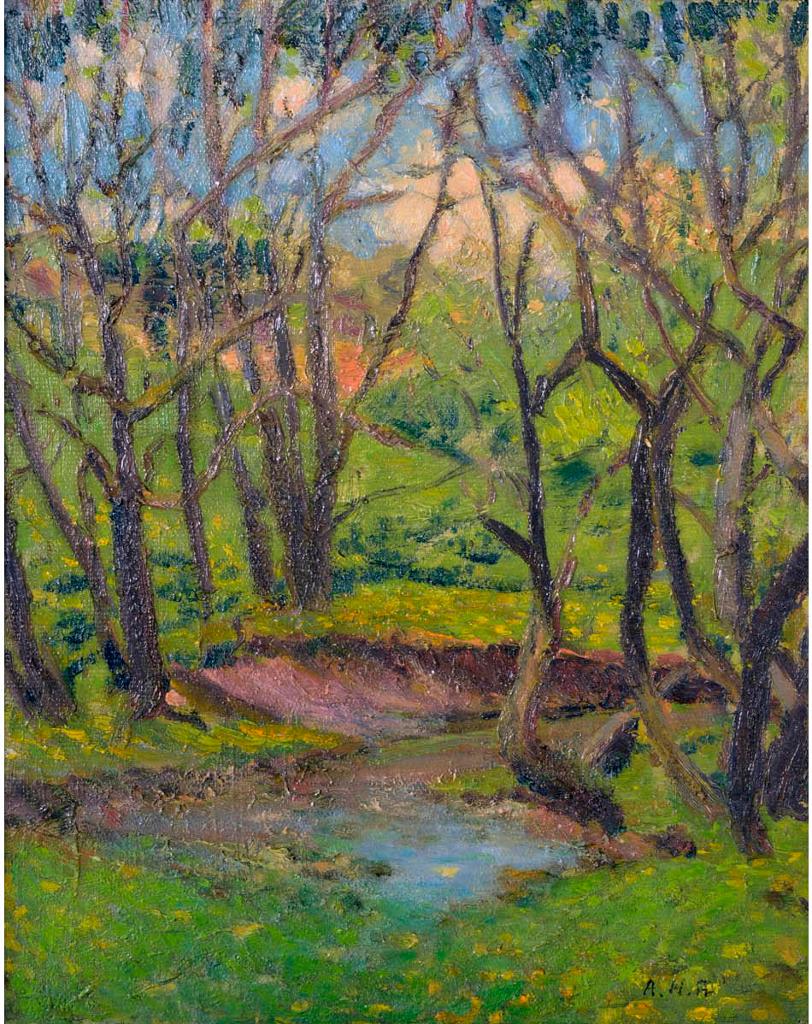 Albert Henry Robinson (1881-1956) - Golden light (Summer trees)
