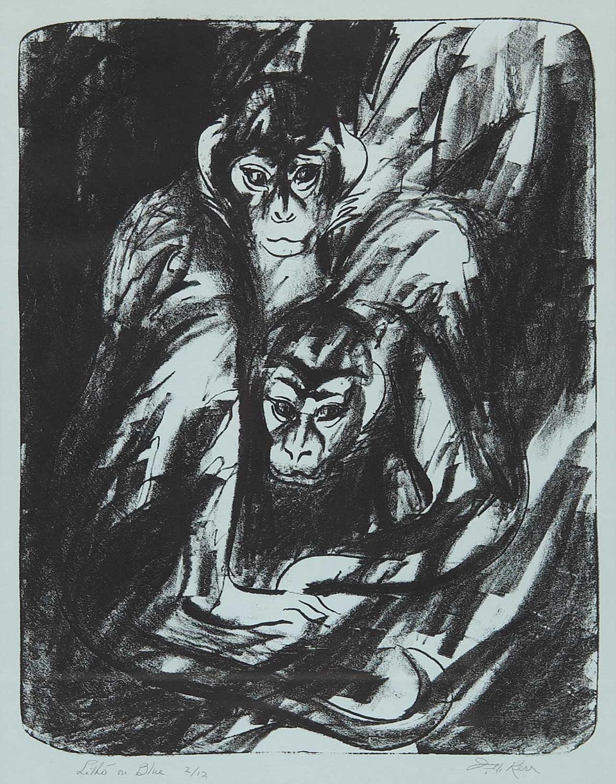 Illingworth Holey (Buck) Kerr (1905-1989) - Untitled - Diana's Monkeys  #2/12
