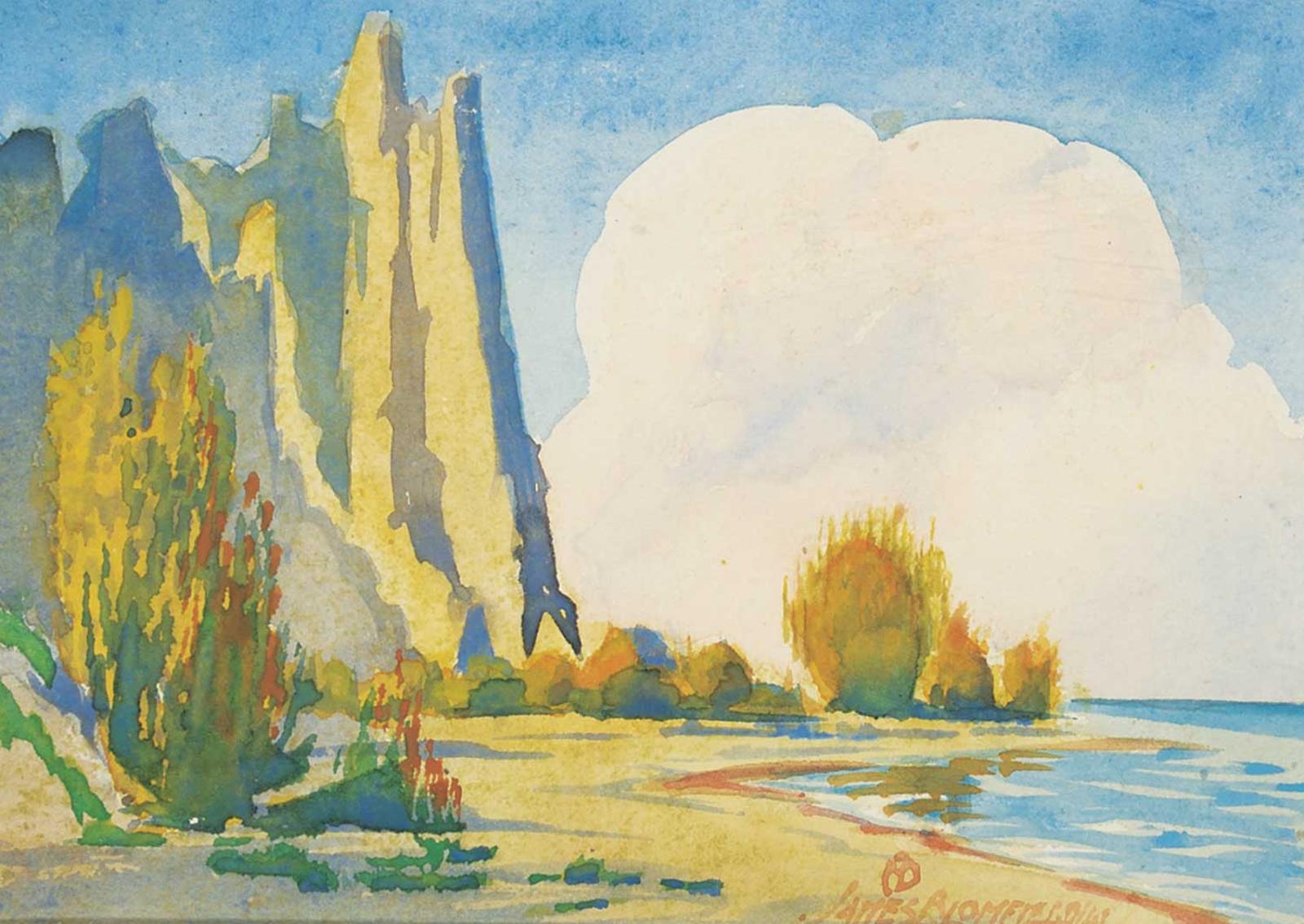 James Jerris Blomfield (1872-1951) - Untitled - Cumulus Clouds