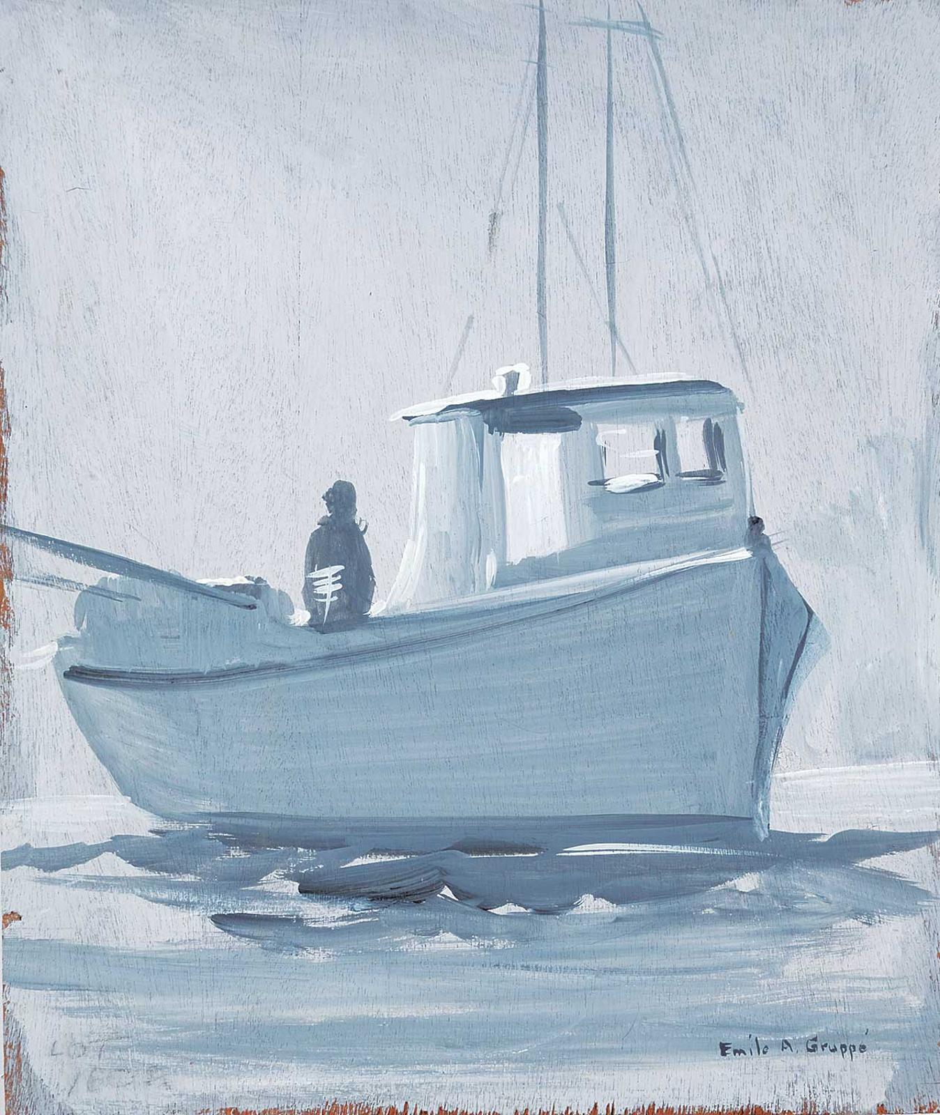 Emile Albert Gruppé (1896-1978) - Untitled - Boat in the Fog