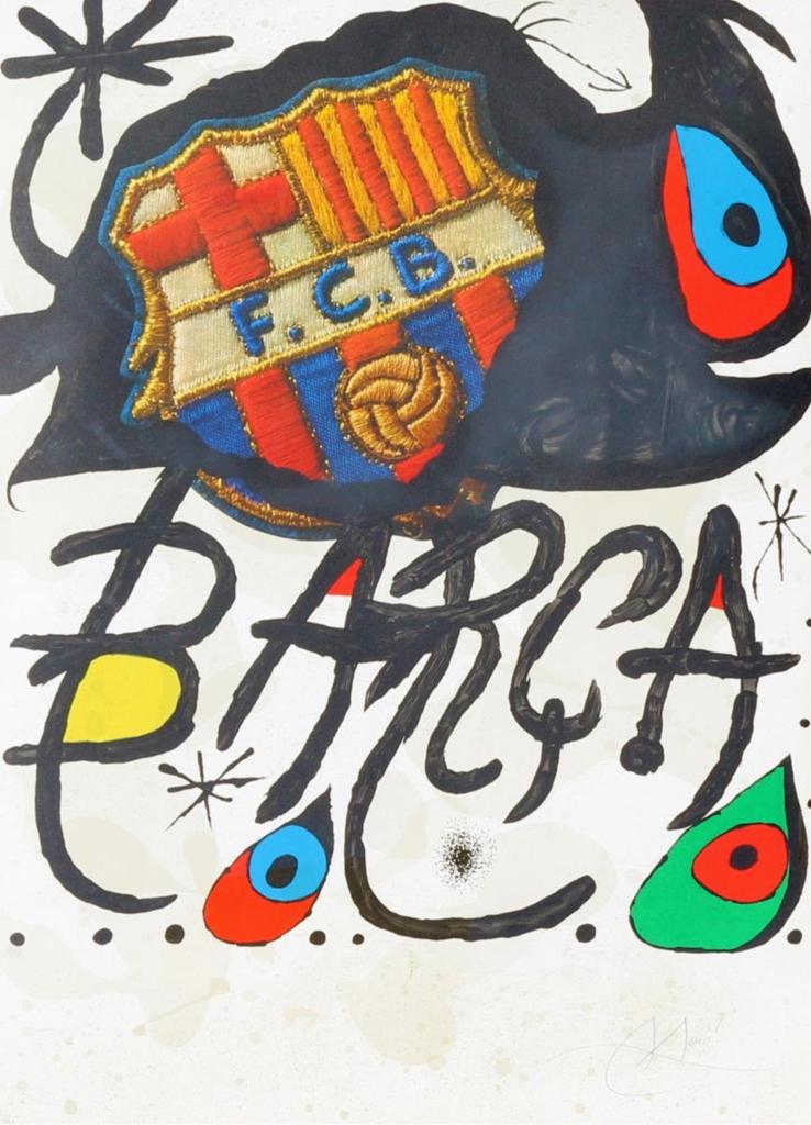 Joan Miró (1893-1983) - Futbol Club Barcelona; 1974