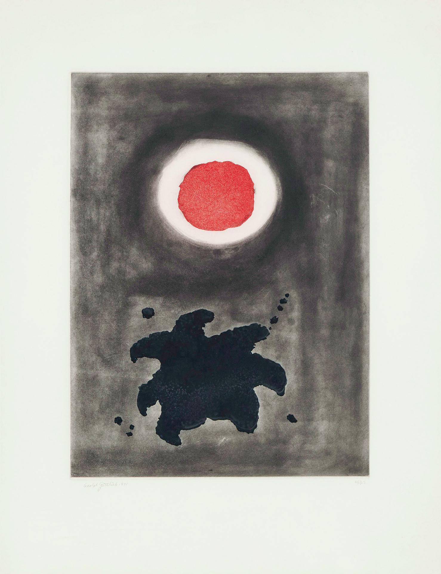Adolph Gottlieb (1903-1974) - Night Glow, 1971