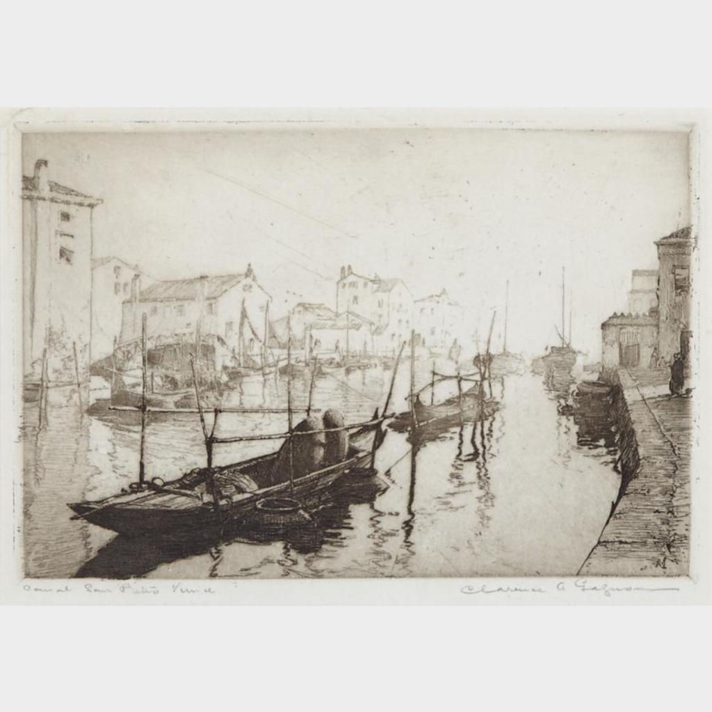 Clarence Alphonse Gagnon (1881-1942) - Canal San Pietro, Venice