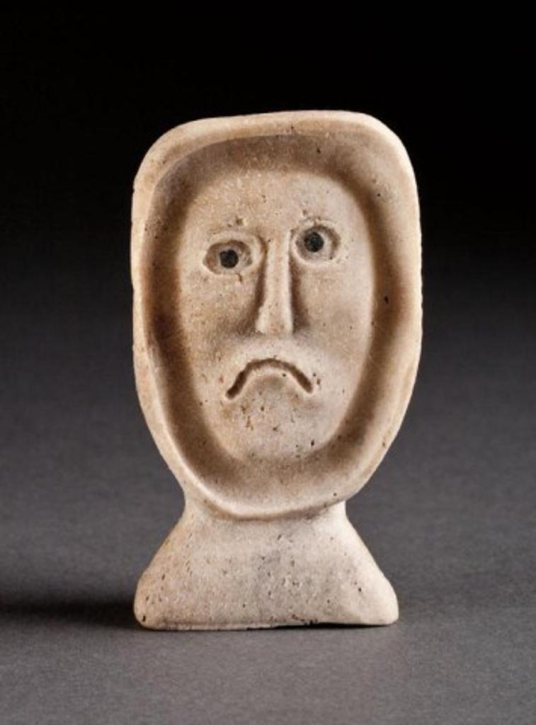 Samuel Nahaulaituq (1923-1999) - Bust depicting a frowning man