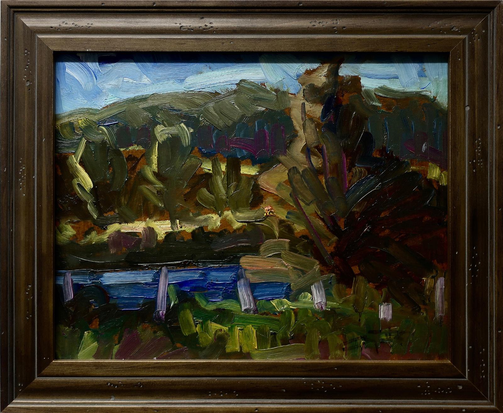 Léo Ayotte (1909-1976) - Untitled (Farm Across Lake)