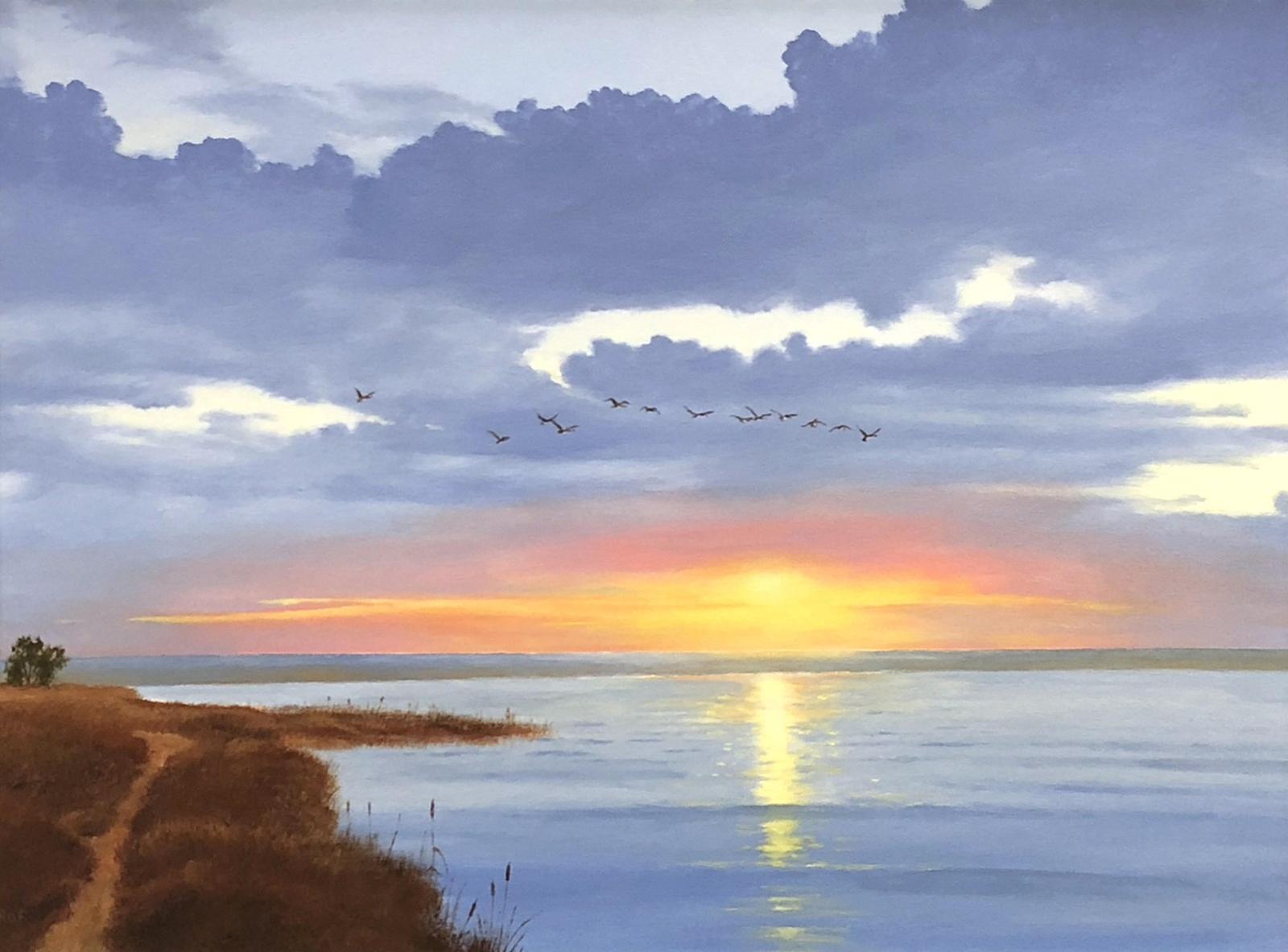 Ted Raftery (1938) - Incoming Geese