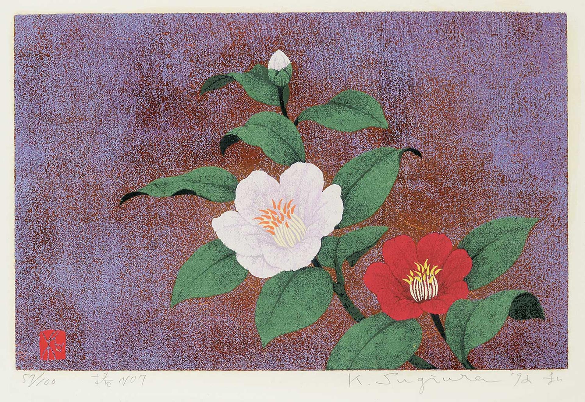 Kazutoshi Sugiura - Untitled - White and Red Flowers  #57/100