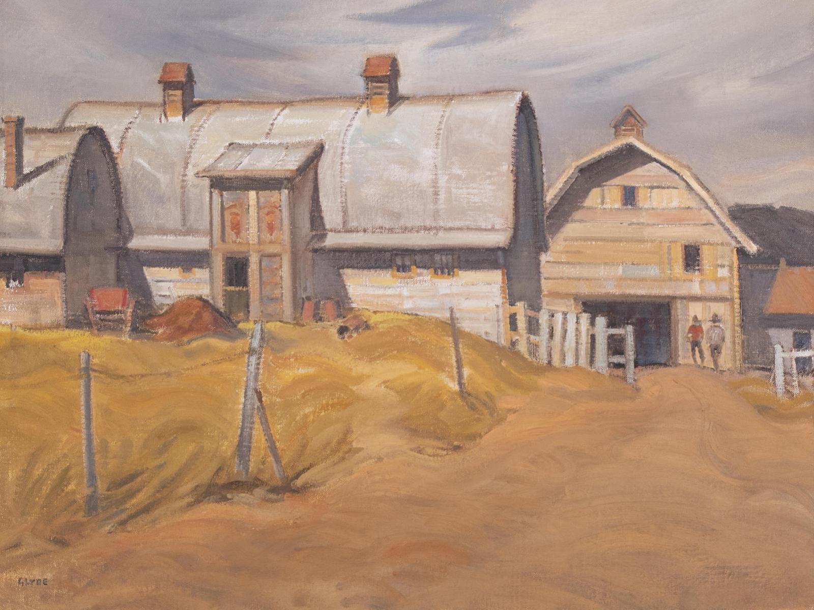 Henry George Glyde (1906-1998) - Barn Just East Of Edmonton