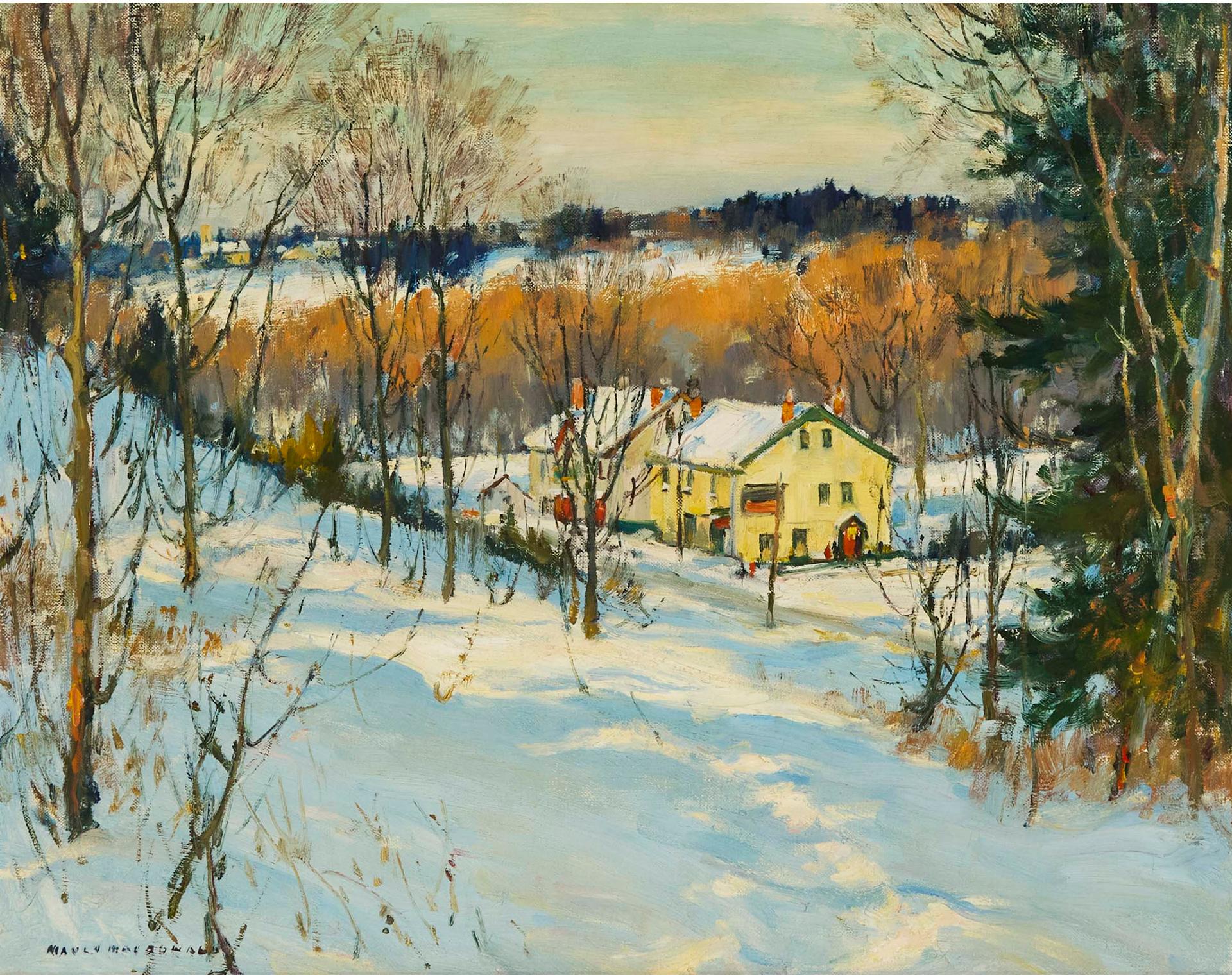 Manly Edward MacDonald (1889-1971) - Village In The Valley, Winter