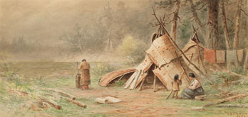 Frederick Arthur Verner (1836-1928) - Indian Encampment