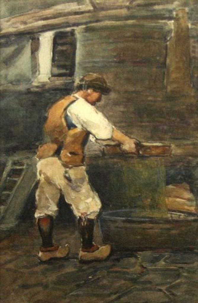 William Edwin Atkinson (1862-1926) - Winnowing Grain, Holland