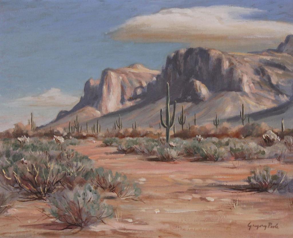 Gregory Poole (1910-2005) - Cloud Over The Superstitions