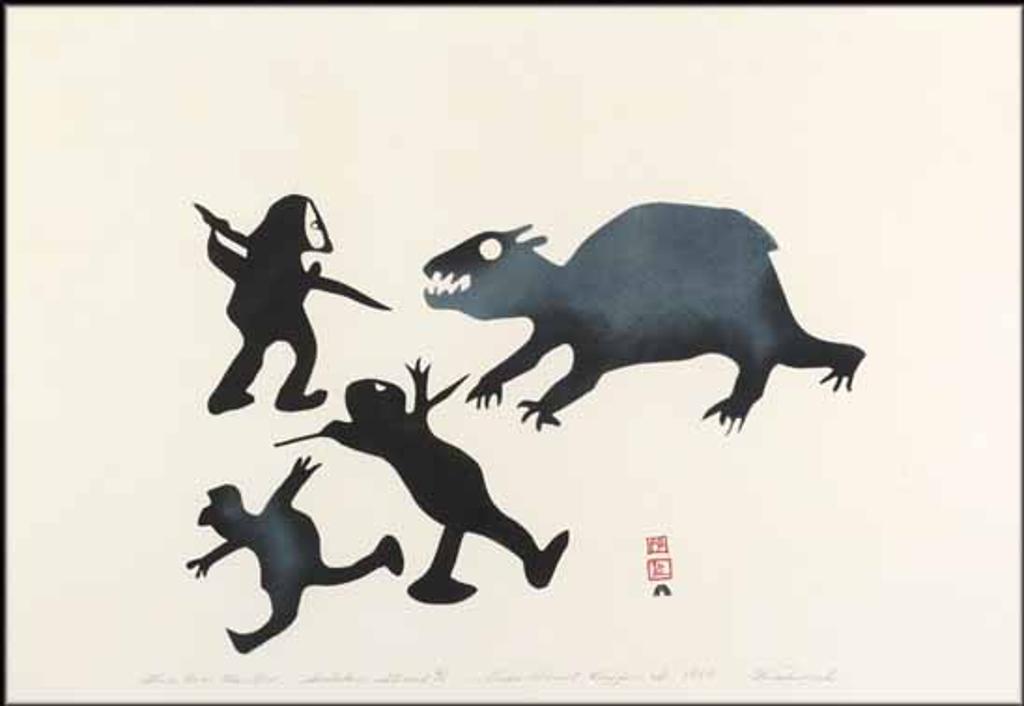 Kiakshuk (1886-1966) - Three Bear Hunters