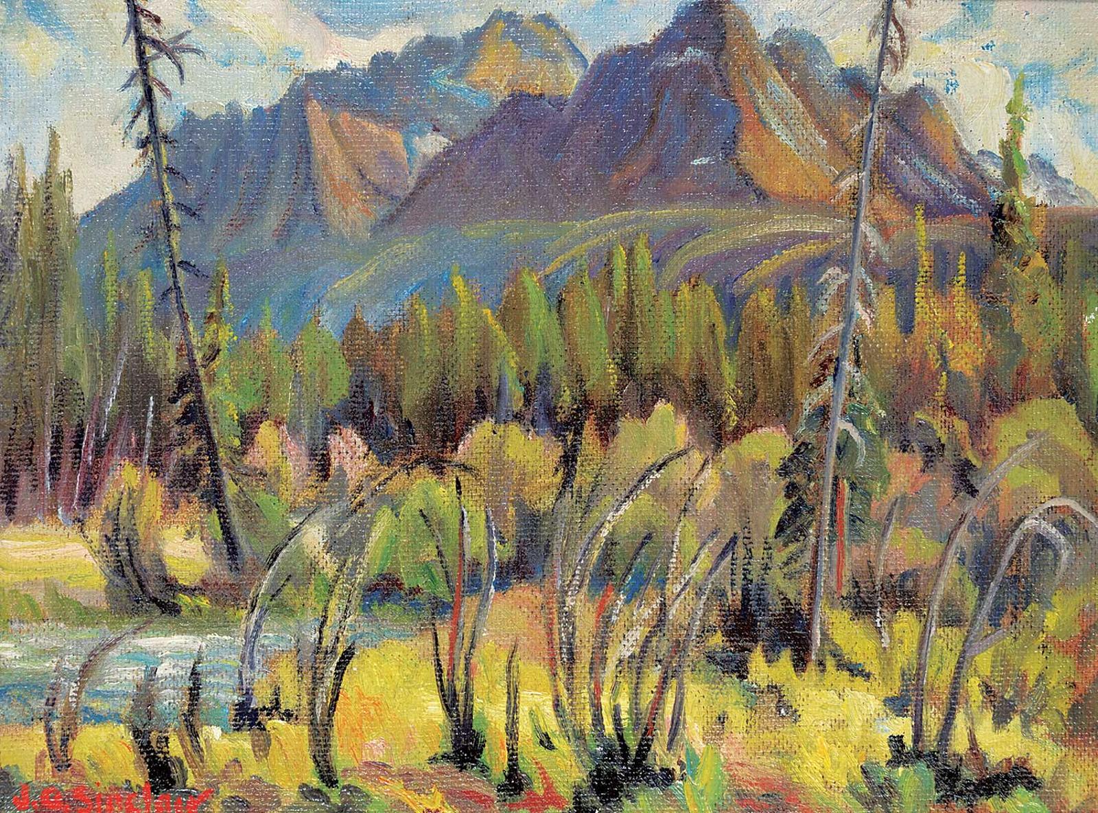 John Gordon Sinclair (1889-1980) - Untitled - Mountains in the Distance