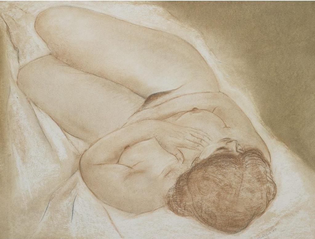 Louis Muhlstock (1904-2001) - Reclining Female Nude